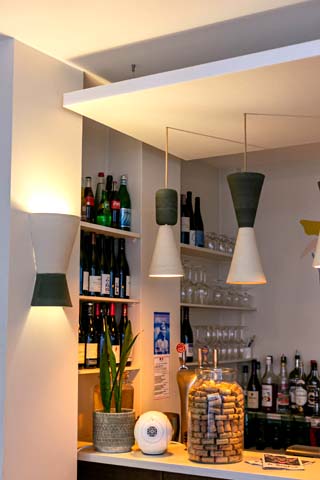 Restaurant Crème - panneaux acoustiques en PET